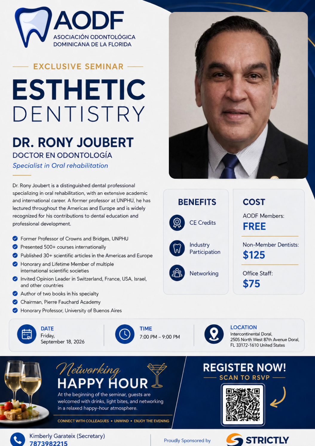 Seminario Exclusivo de Odontología Estética con el Dr. Rony Joubert